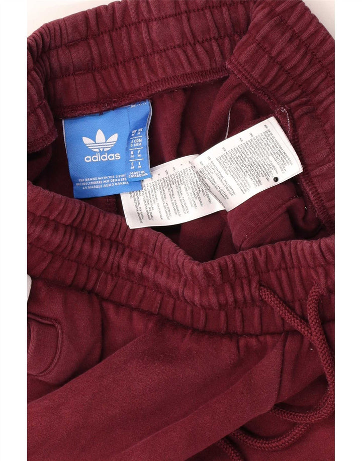 Adidas Herren-Trainingshose, Jogginghose, mittlere Baumwolle, Kastanienbraun