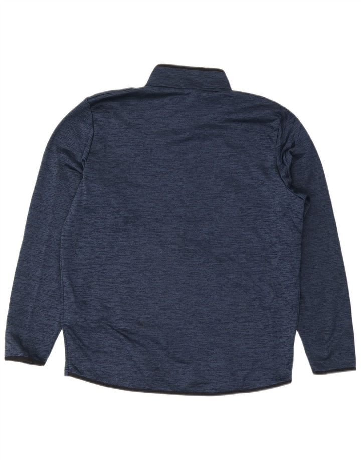 Under Armour Herren-Pullover-Trainingsanzugoberteil mit Reißverschluss, Größe L, Marineblau meliert
