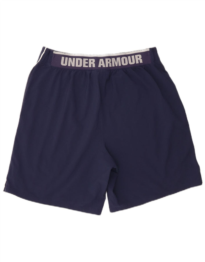 Under Armour Herren-Sportshorts mit Grafik, groß, marineblaues Polyester