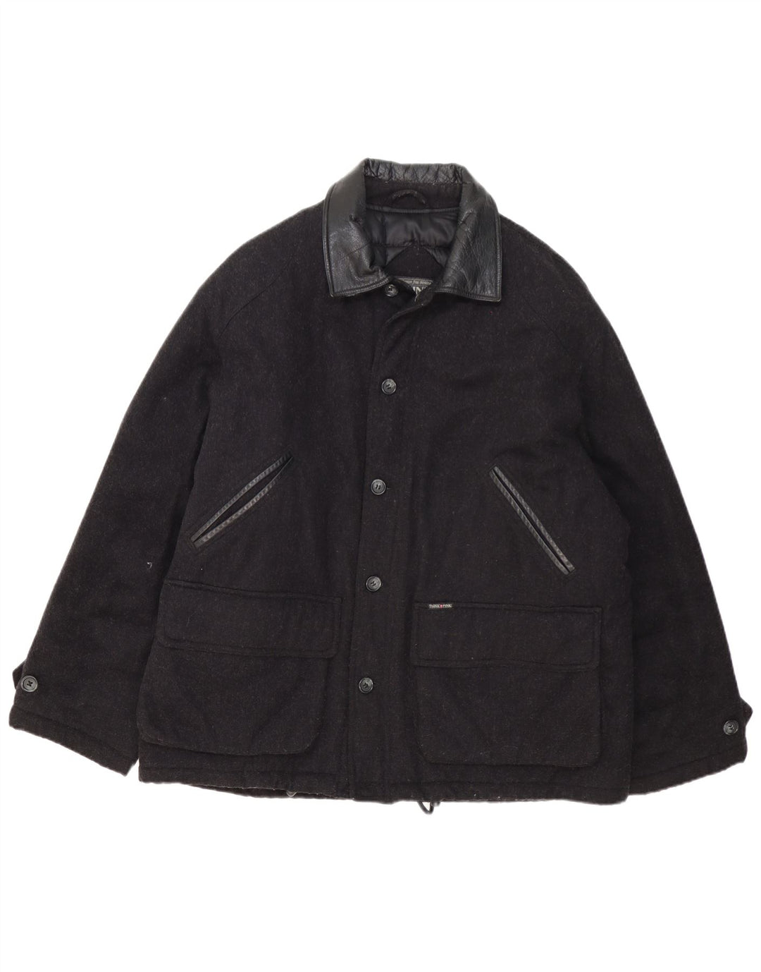 Think Pink Herren Windjacke IT 54 2XL Schwarze Wolle