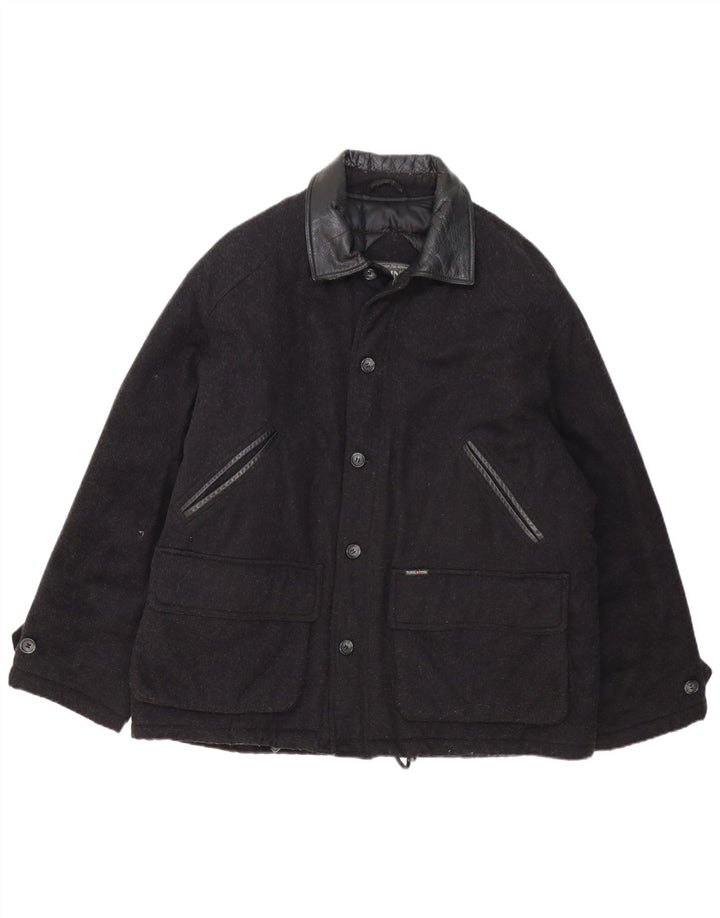 Think Pink Herren Windjacke IT 54 2XL Schwarze Wolle