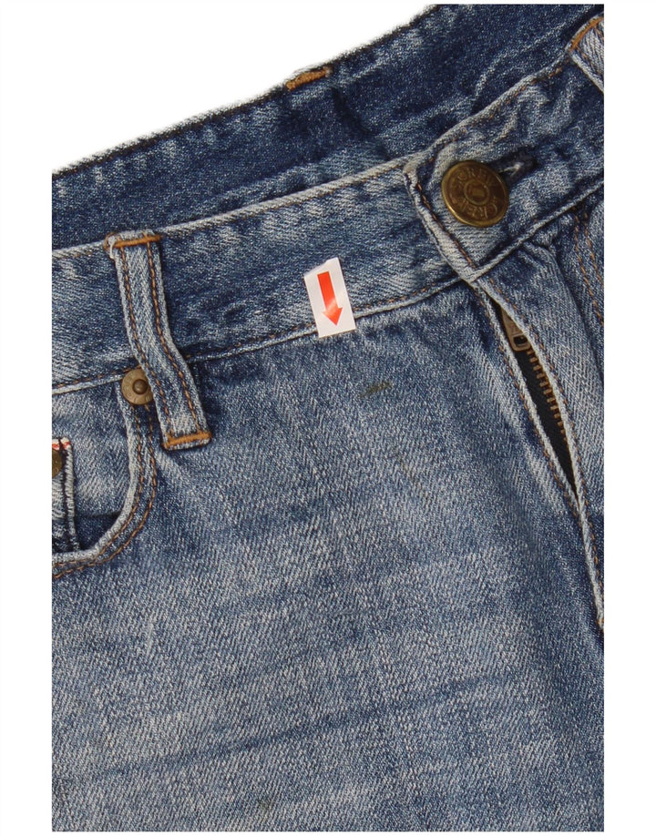 J. CREW Damen Jeansshorts W27 Small Blau Baumwolle