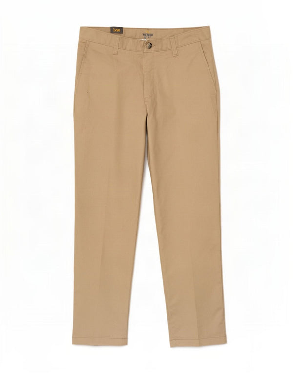 Lee Herren gerade Chinohose W29 L30 Beige Polyester