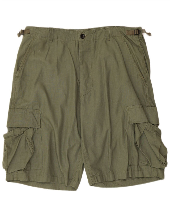Mil-Tec Herren Cargoshorts XL W38 Grüne Baumwolle