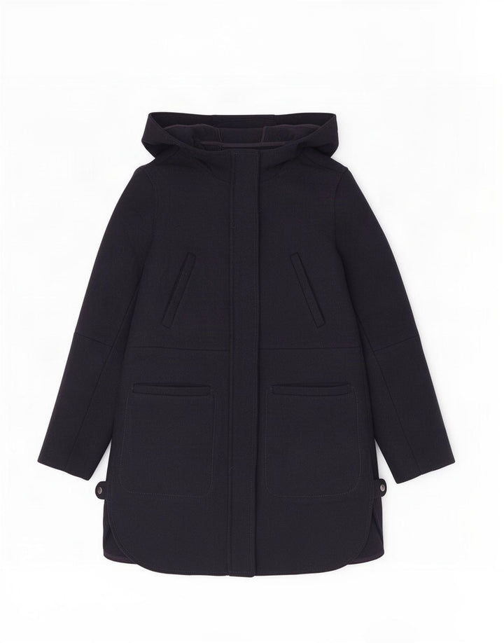 Zara Damen Kapuzenmantel UK 14 Medium Marineblau