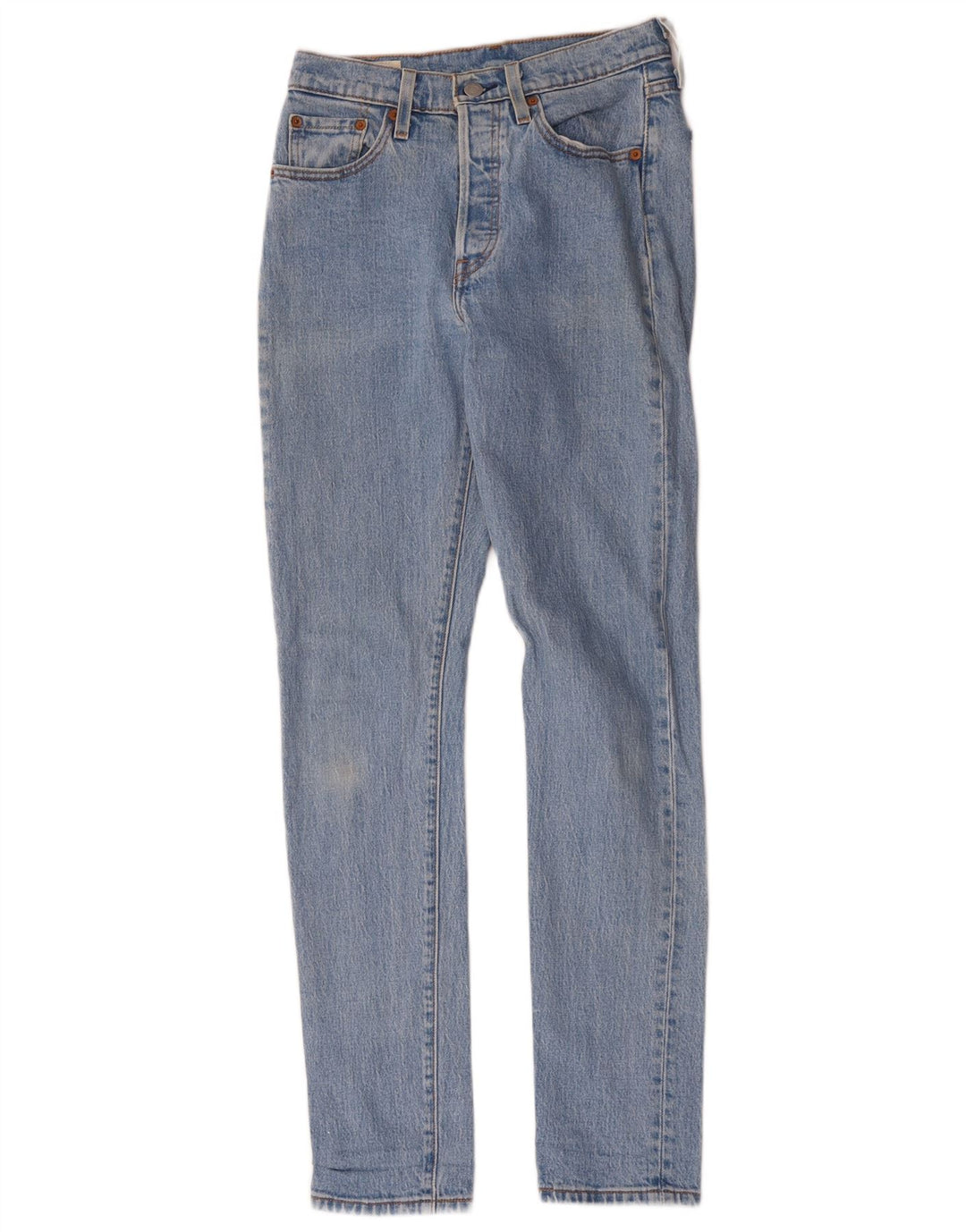 Levi's Damen 501 Slim Jeans W25 L32 Blaue Baumwolle