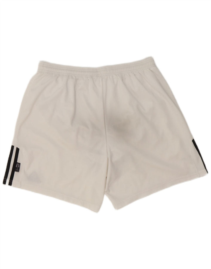 Adidas Herren-Sportshorts, groß, weißes Colourblock-Polyester