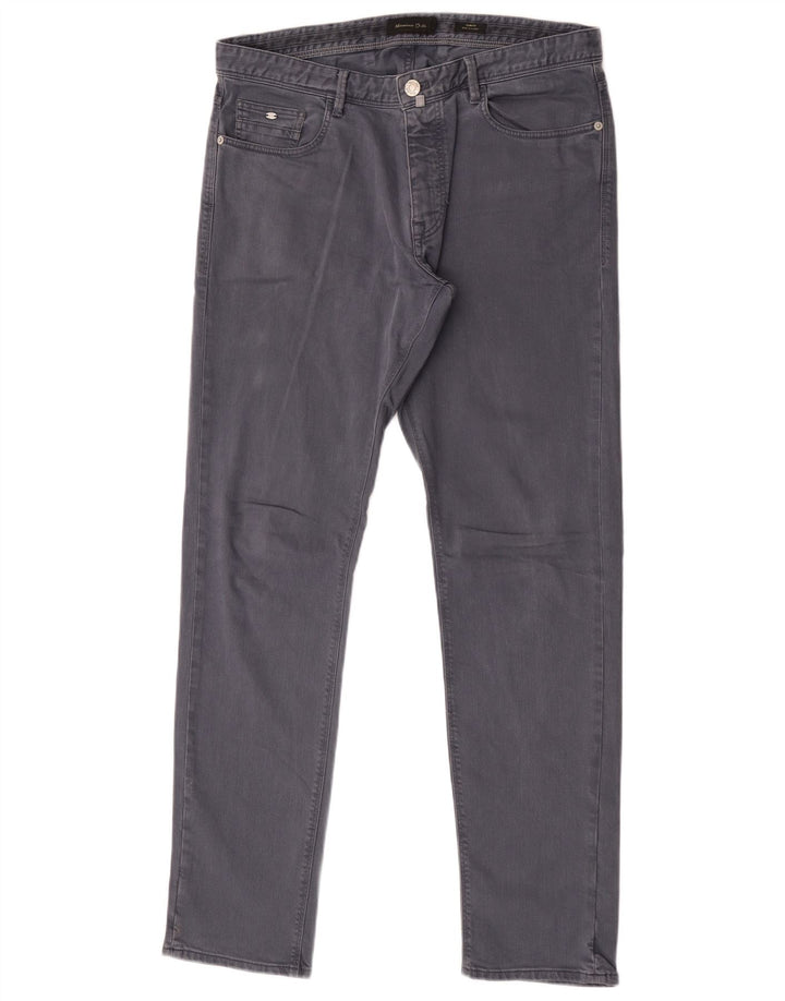 Massimo Dutti Herren Slim Jeans EU 44 Large W34 L32 Graue Baumwolle