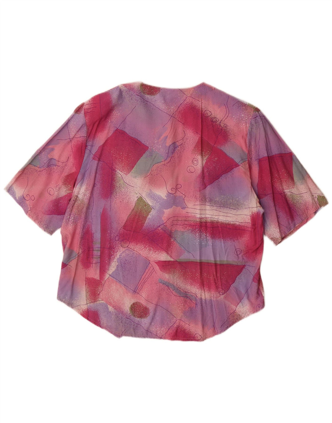 Paco Calvari Damen-Hemdbluse, EU 42, groß, mehrfarbig, geometrisch