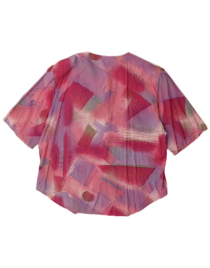 Paco Calvari Damen-Hemdbluse, EU 42, groß, mehrfarbig, geometrisch
