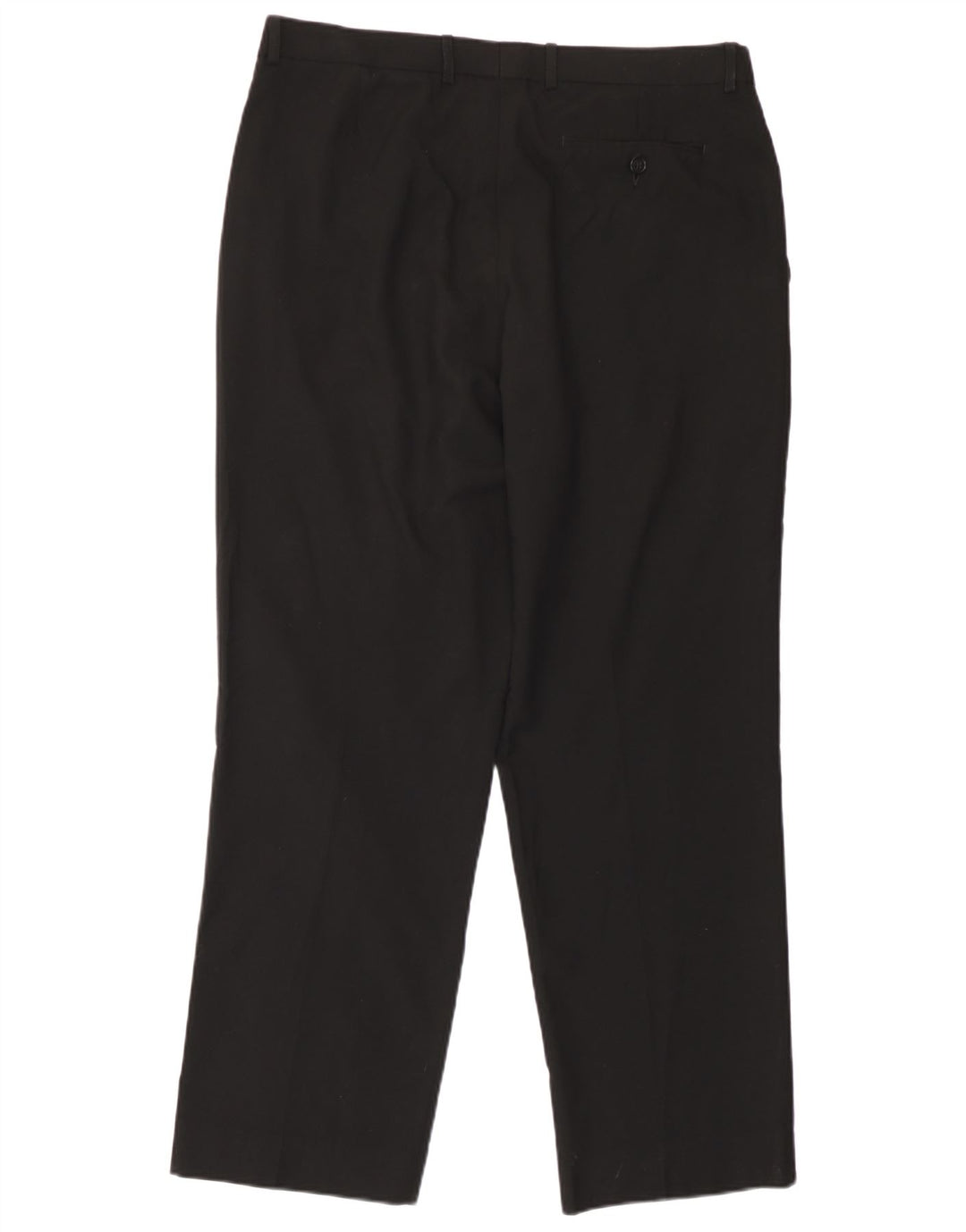 Gerade Herren-Anzughose von Marks & Spencer, W36, L29, Schwarz, Polyester