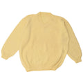 Vintage Herren V-Ausschnitt Pullover Pullover Groß Gelb