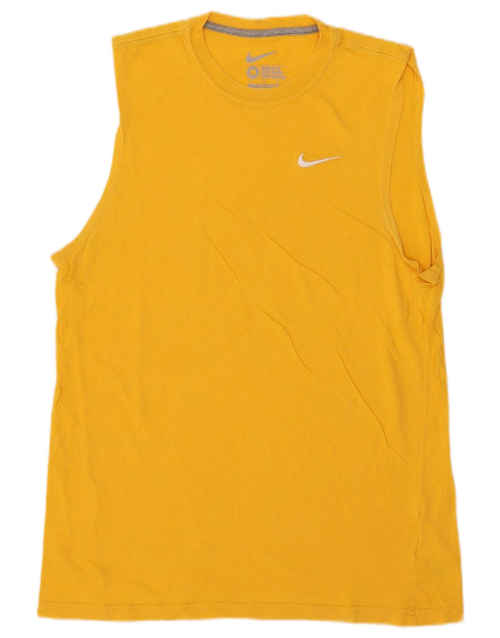 Nike Herren-Weste mit normaler Passform, mittelgelbe Baumwolle