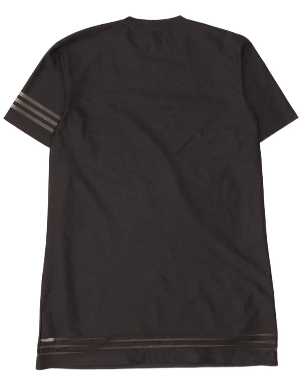 Adidas Damen Übergroßes T-Shirt-Kleid EU 34 XS Schwarz Polyester