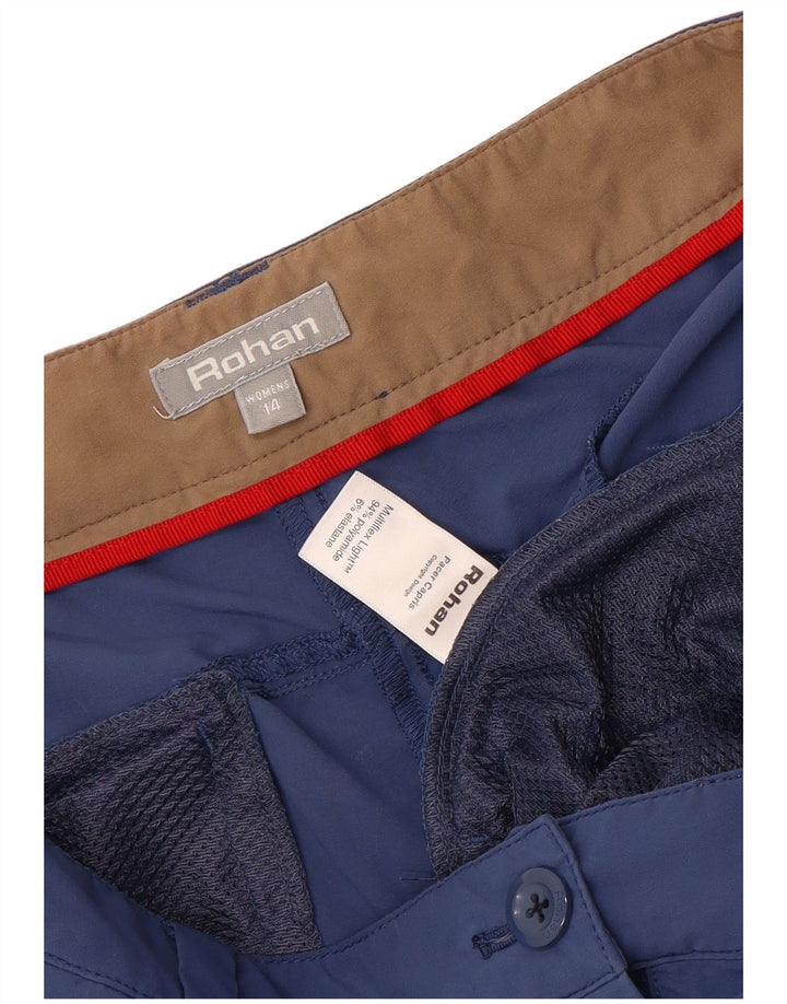 Rohan Damen Cargo Caprihose UK 14 Large W36 L22 Blau Polyamid