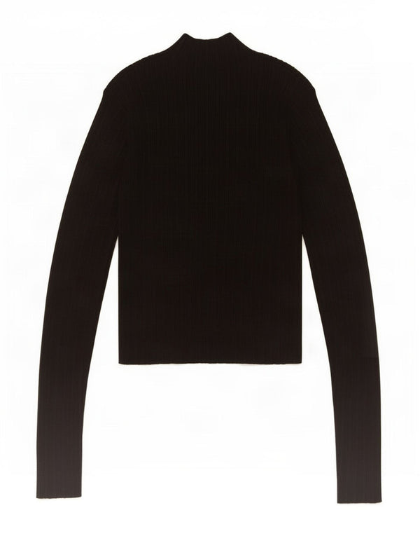 Zara Mädchen Crop Top Langarm 13-14 Jahre Schwarze Viskose