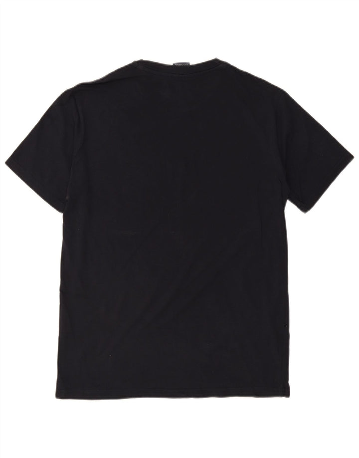 CHAMPION Mens Graphic T-Shirt Top Small Navy Blue Cotton