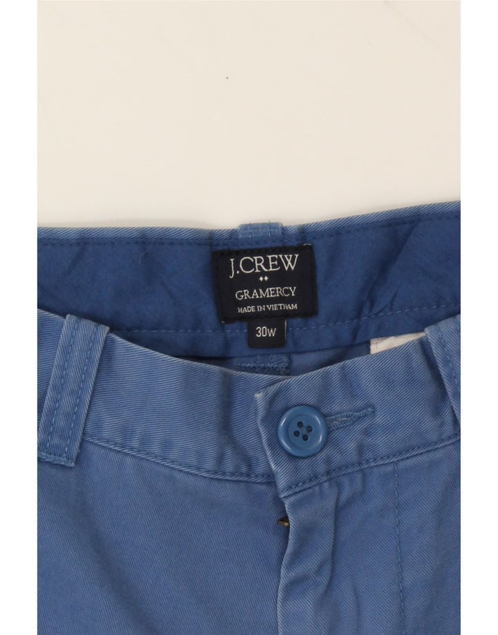J. CREW Mens Gramercy Chino Shorts W30 Medium  Blue Cotton Vintage J. Crew and Second-Hand J. Crew from Messina Hembry 