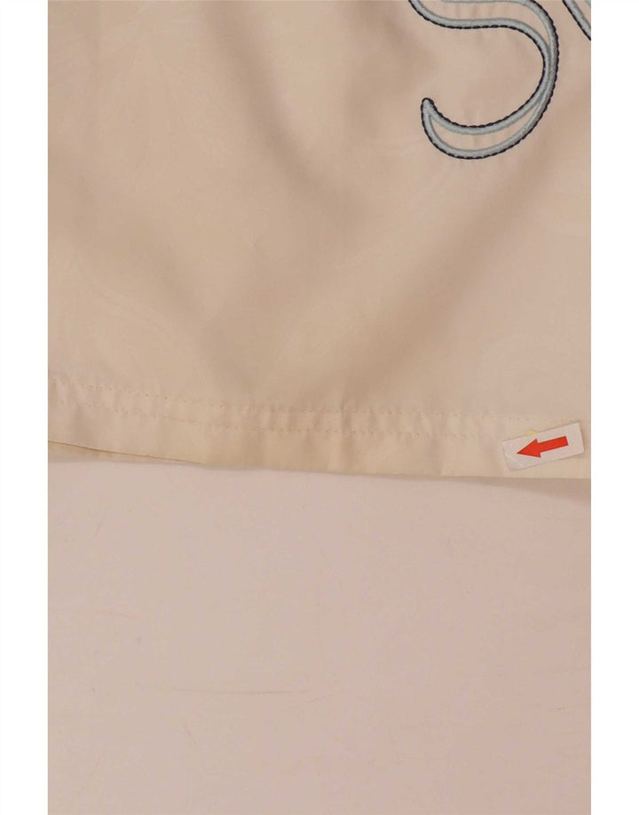 Sundek Herren-Badeshorts mit Grafik, normal, groß, Weiß, Farbblock, Strand