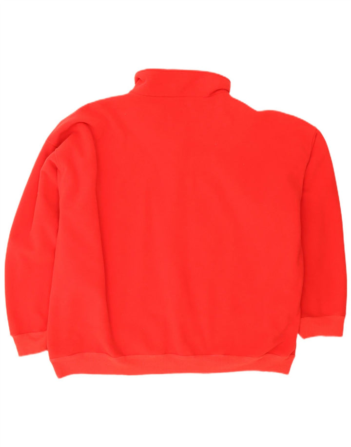 Reusch Herren-Fleecepullover mit Reißverschluss, XL, rotes Polyester