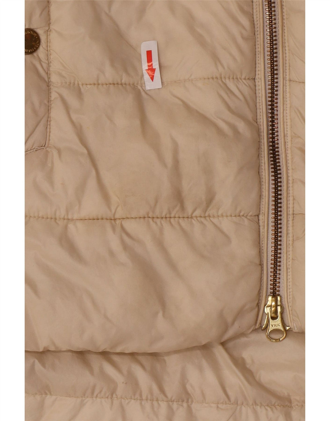 Barbour Wattierter Damenmantel mit Kapuze, UK 10, Small, Beige, Polyamid