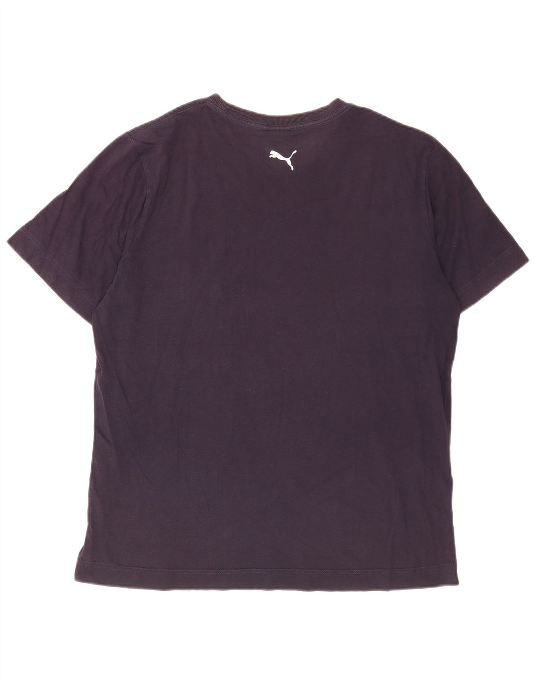 Puma Herren Grafik T-Shirt Top Large Marineblau