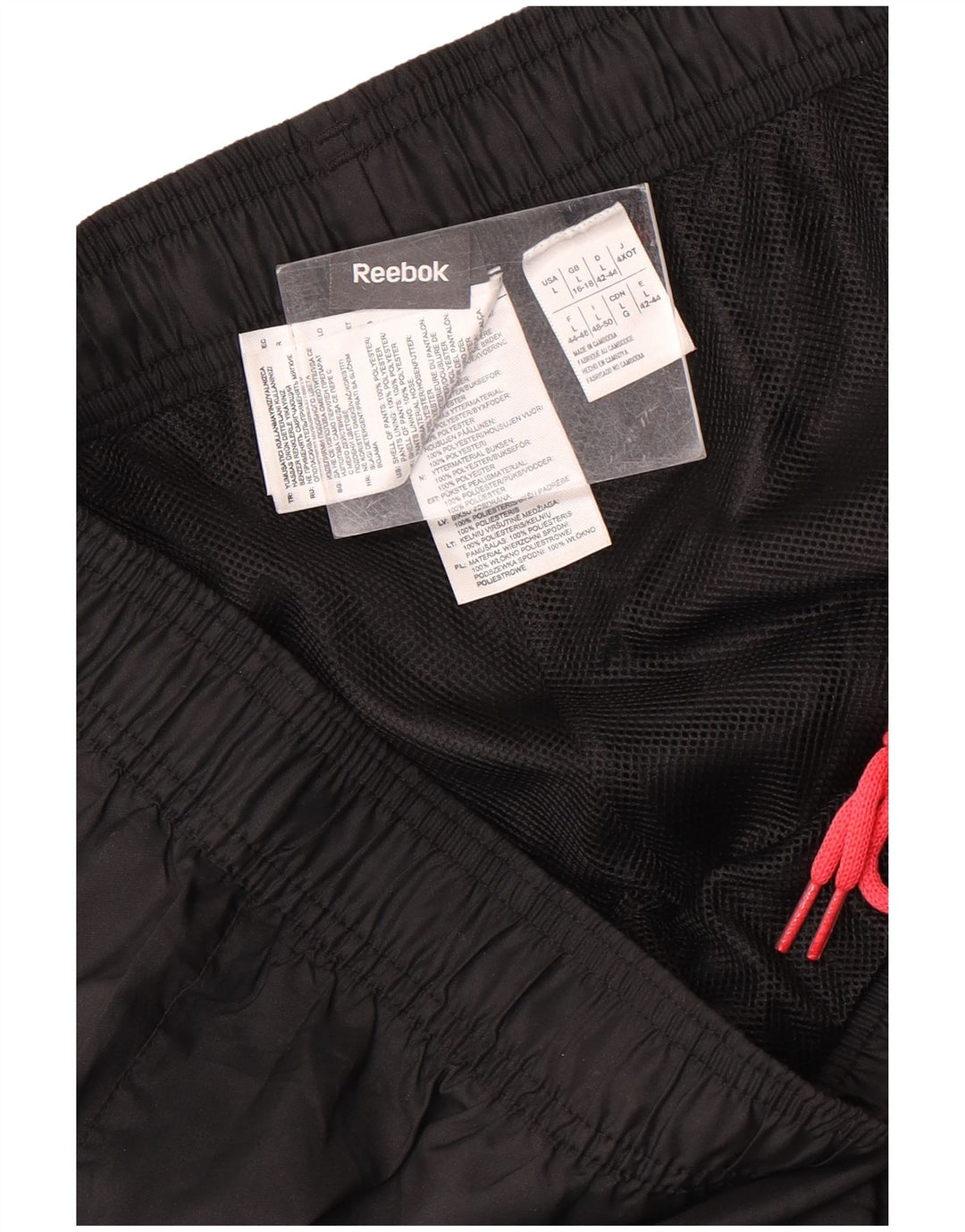 Reebok Wasserdichte Damenhose UK 16/18 Large Schwarz Polyester