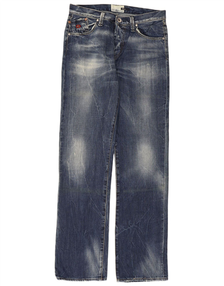 ENERGIE Herren Straight Jeans W32 L34 Blaue Baumwolle