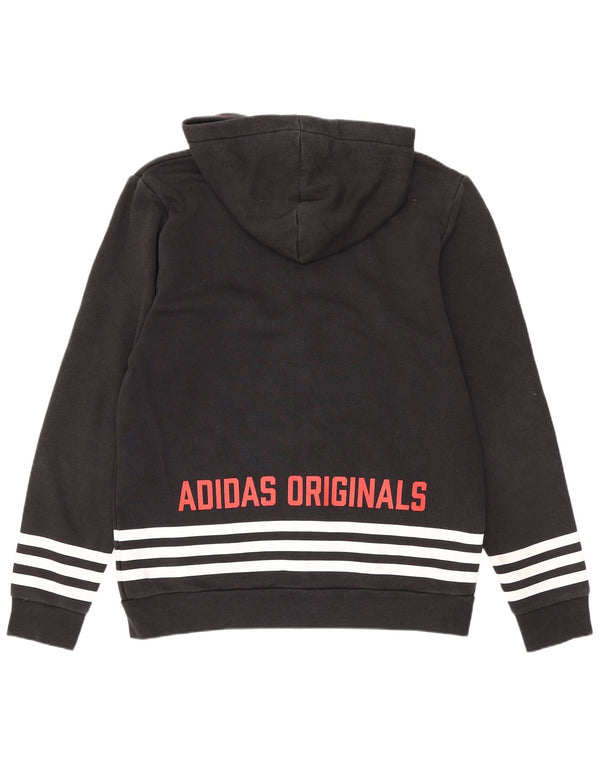 Adidas Herren Graphic Zip Hoodie Pullover Medium Schwarz Baumwolle Sport