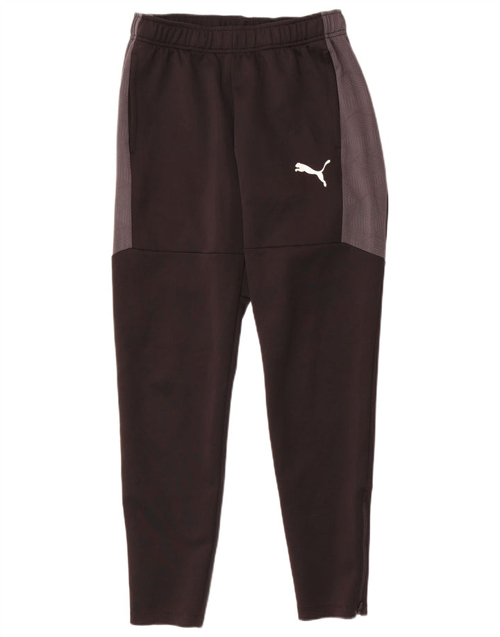 Puma Herren-Trainingshose, groß, schwarzes geometrisches Polyester