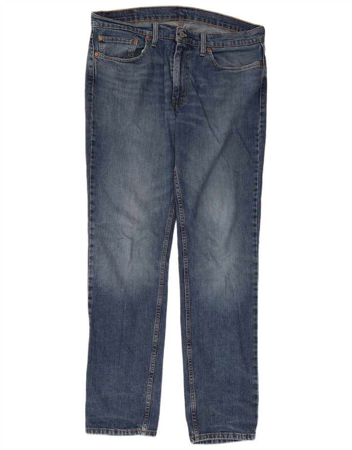 LEVI'S Herren Slim Jeans W36 L34 Blaue Baumwolle