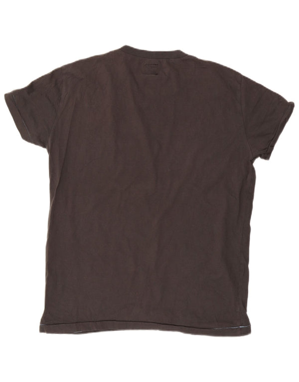 REPLAY Damen-T-Shirt mit Grafik, UK 18, XL, Grau, Baumwolle