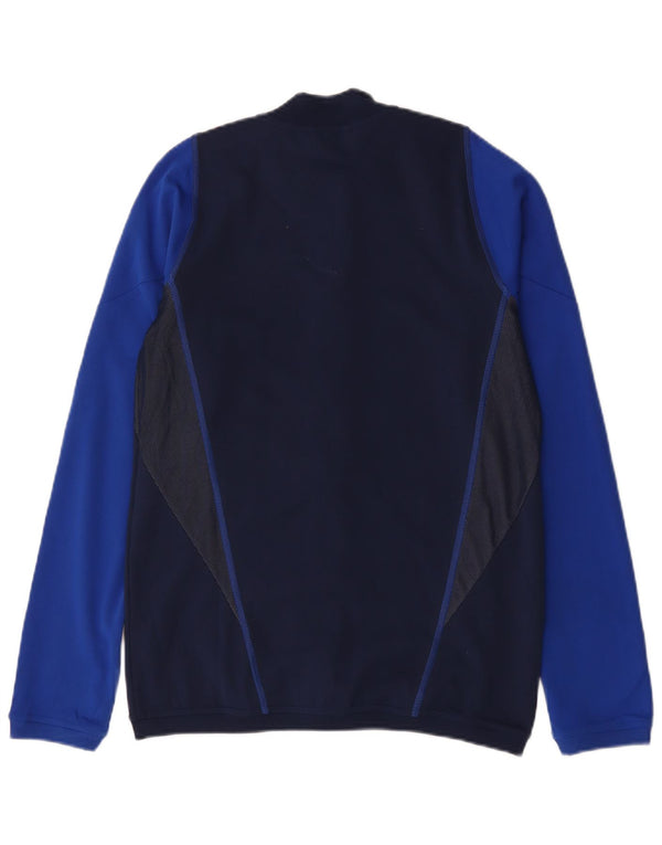 Adidas Boys Aeroready Tracksuit Top Jacket 15-16 Years Navy Blue
