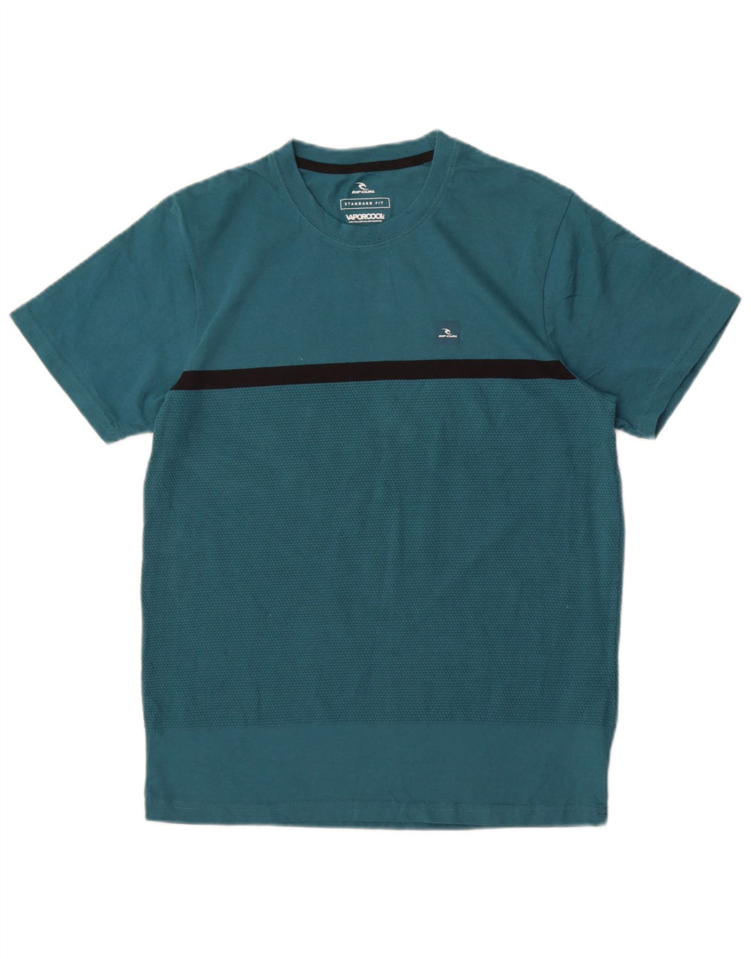 Rip Curl Herren-T-Shirt mit Standard-Passform, klein, blau gestreift, Baumwolle