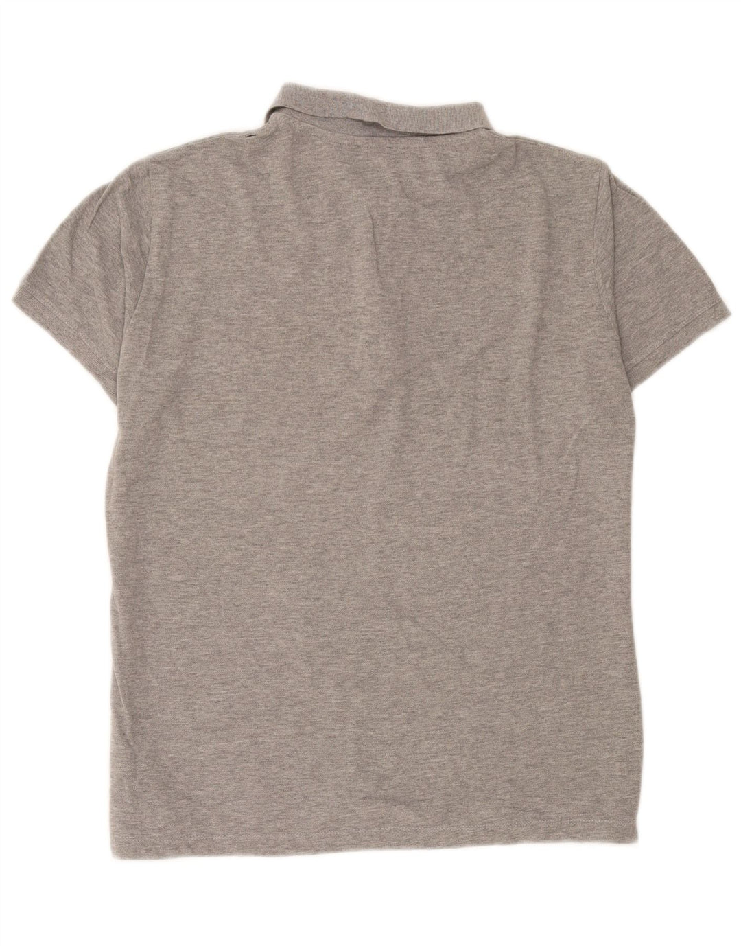 Diesel Herren-Poloshirt mit Grafik, mittelgrau gesprenkelte Baumwolle
