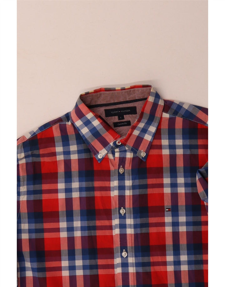 TOMMY HILFIGER Herren-Hemd mit individueller Passform, groß, mehrfarbig, kariert, Baumwolle