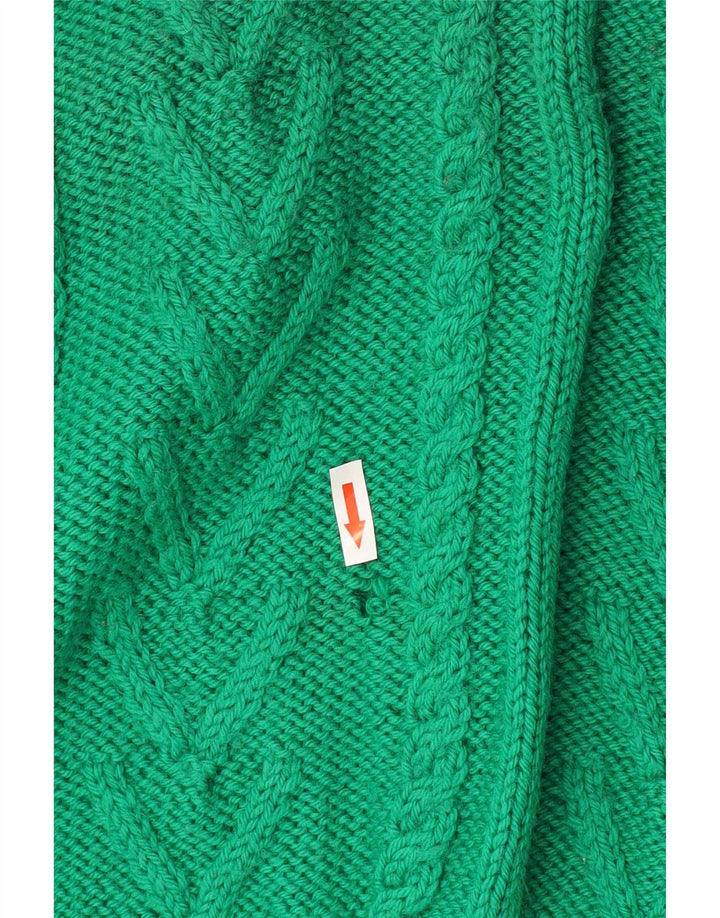 Vintage Herren Pullover mit Rundhalsausschnitt, Größe L, Grün