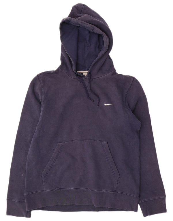 Nike Herren Kapuzenpullover UK 36/38 Small Marineblau Baumwolle
