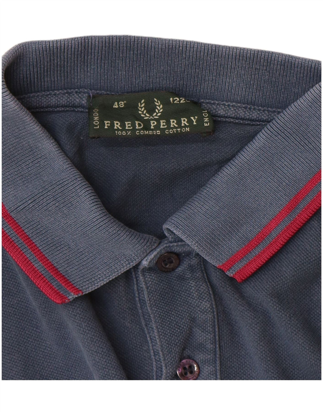 Fred Perry Herren-Poloshirt, große marineblaue Baumwolle