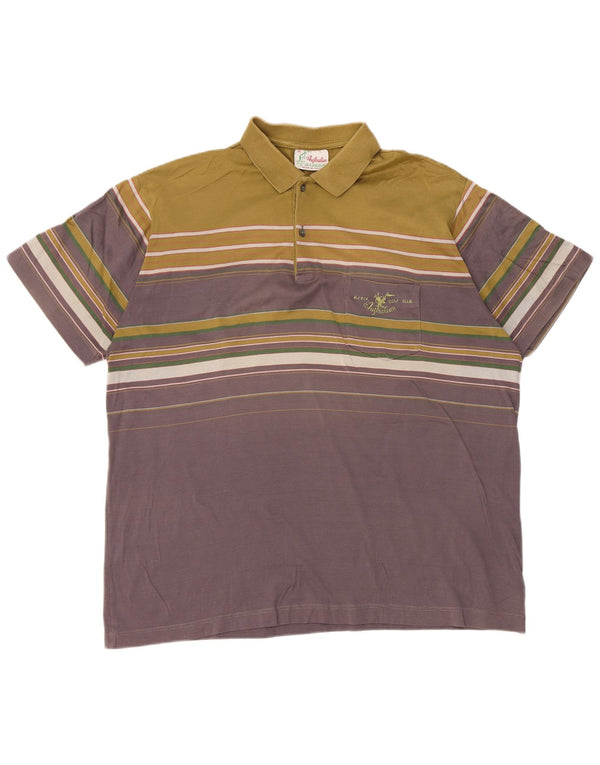 AUSTRALIAN L'ALPINA Herren Poloshirt IT 54 XL Grün gestreift