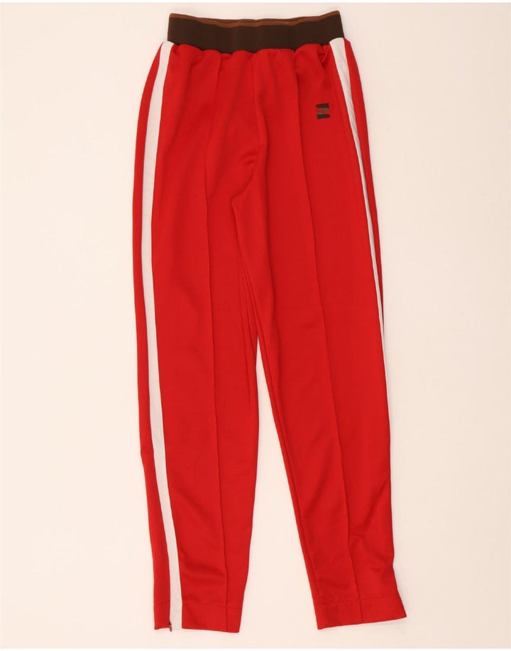 ZARA Womens Tracksuit Trousers UK 10 Small  Red Colourblock Polyester Vintage Zara and Second-Hand Zara from Messina Hembry 
