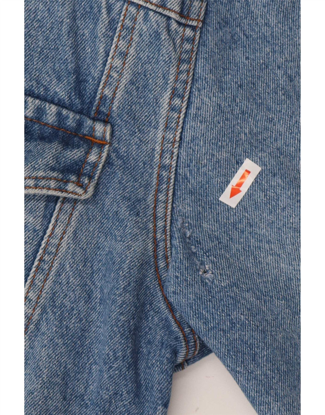 Vintage Damen Crop Jeansjacke UK 16 Large Blau