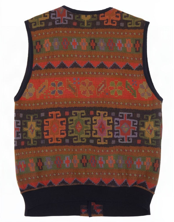 Johnny Lambs Herren-Strickjacke, Größe 52, groß, mehrfarbig, geometrisch