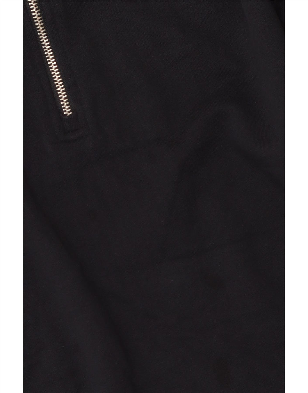 Zara Damen-Sweatshirt mit Reißverschluss am Hals, UK 14, mittelmarineblaue Baumwolle