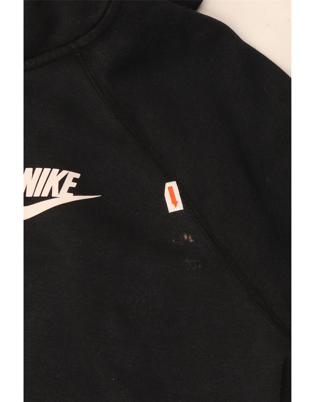 NIKE Damen-Kapuzenpullover mit Reißverschluss, UK 16, Größe L, Schwarz, Baumwolle