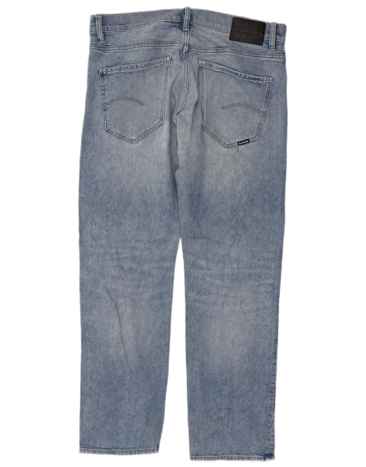 G-Star Herren Straight Jeans W34 L30 Blaue Baumwolle