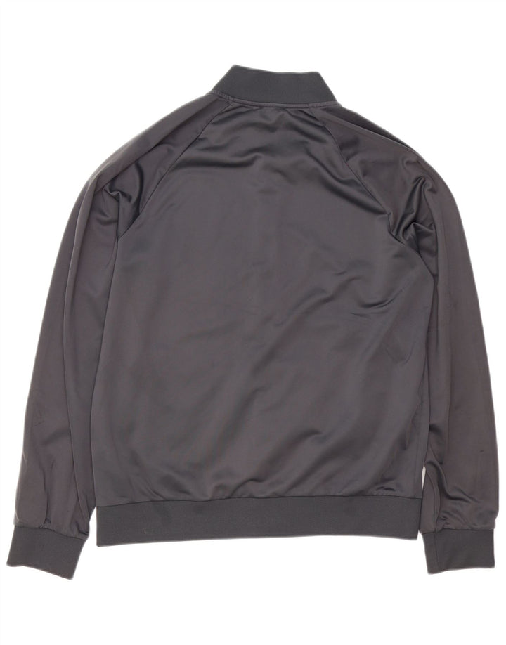Emporio Armani Herren-Trainingsanzugoberteil mit Grafik, Größe L, grau, Polyester