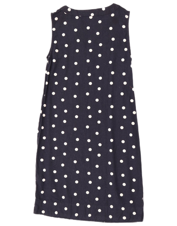 Marks & Spencer Damen Etuikleid UK 8 Small Marineblau gepunktet