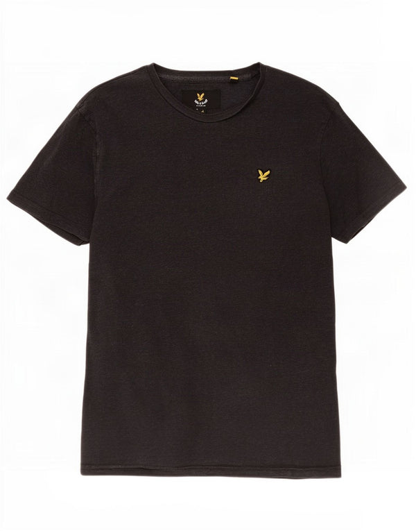 Lyle & Scott Mens T-Shirt Top Large Grey Cotton