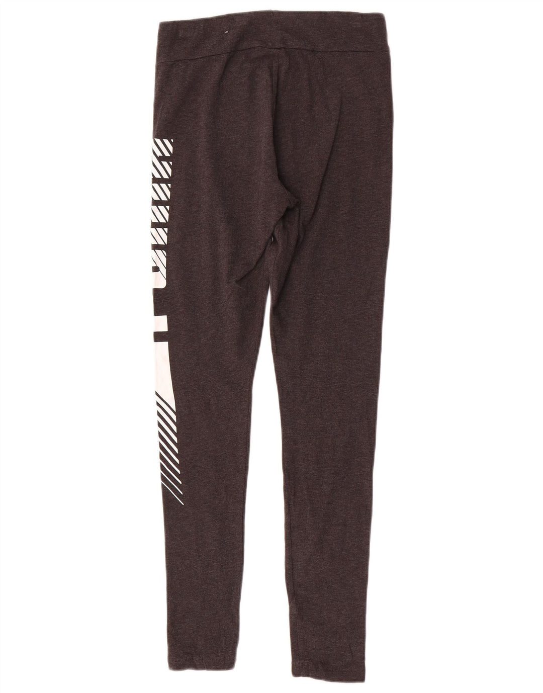 Puma Womens Graphic Leggings UK 10 Small Graue Baumwolle